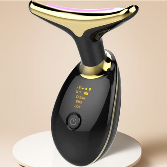 Massaggiatore elettrico con luci LED per viso , collo, e corpo